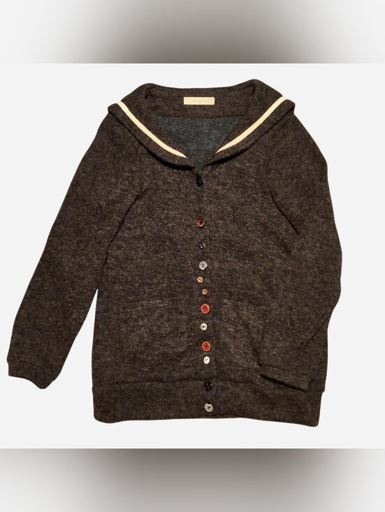 umi by life Sweaters - Sailor Collar Cardigan